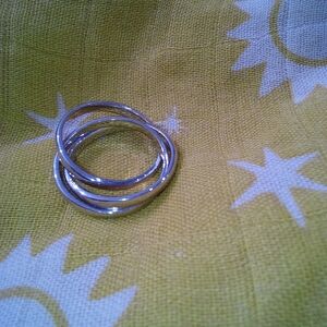 Elegant Silver Ring Bangle Set